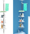 Scaffale-Angolare-Doccia-4-Mensole-Asta-Allungabile-Mensola-Angolo-Bagno