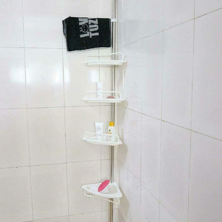 Scaffale Angolare Per Angolo Doccia Bagno Telescopico 4 Mensole Con Ganci Casa e cucina/Bagno/Accessori per il bagno/Accessori per la doccia/Mensole Trade Shop italia - Napoli, Commerciovirtuoso.it