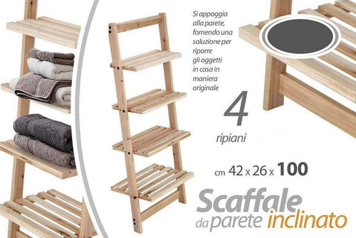 Scaffale Appoggio Parete H100 42x26 Cm Arredo Bagno Mensole Oggetti Telo Doccia Giardino e giardinaggio/Attrezzi da giardino e attrezzature per l'irrigazione/Vasi e accessori per piante/Accessori/Scaffali porta piante Trade Shop italia - Napoli, Commerciovirtuoso.it