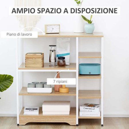 Scaffale-da-Cucina-Salvaspazio-mobile-Stile-Industriale-struttura-bianca-in-Metallo-e-Legno-anche-per-ingresso-bagno-cameretta-F801-217A