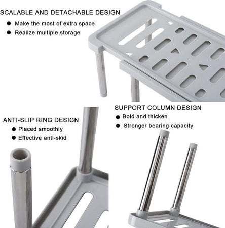 Scaffale Espandibile Per Armadietti Organizer Cucina A Scomparsa Bagno Dispensa Fai da te/Organizzazione casa e magazzini/Scaffalature Trade Shop italia - Napoli, Commerciovirtuoso.it