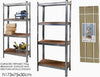 Scaffale In Metallo Zincato 4 Ripiani Fino A 240kg Antiruggine 173 X 75 X 30 Cm Fai da te/Organizzazione casa e magazzini/Scaffalature Trade Shop italia - Napoli, Commerciovirtuoso.it