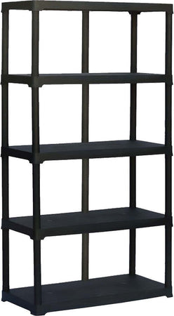 SCAFFALE-IN-PLASTICA-RINFORZATO-cm-80-x-40-x-H-176---5-ripiani-Art-Plast