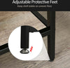 Scaffale-Libreria-Asimmetrica-in-Stile-Industriale,-in-Legno-e-Metallo-Nero,-120x32x95cm-TG6838-046TG6