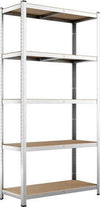 Scaffale-Metallo-Zincato-5-Ripiani-Mdf-Scaffalatura-Carichi-Pesanti-180x120x45cm