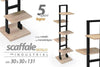 Scaffale Portaoggetti Libreria 5 Ripiani Legno 30x30x131 Cm Metallo Nero 783197 Casa e cucina/Arredamento/Soggiorno/Librerie Trade Shop italia - Napoli, Commerciovirtuoso.it
