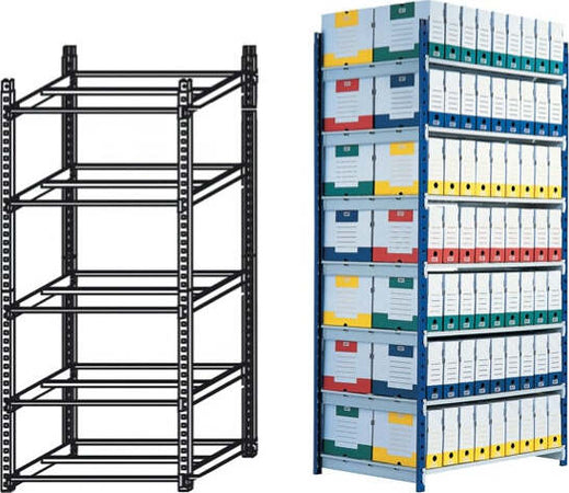 Scaffale RANG'ECO - modulo base - 5 ripiani - 100x70x200 cm - grigio - Paperflow Fai da te/Organizzazione casa e magazzini/Scaffalature Eurocartuccia - Pavullo, Commerciovirtuoso.it