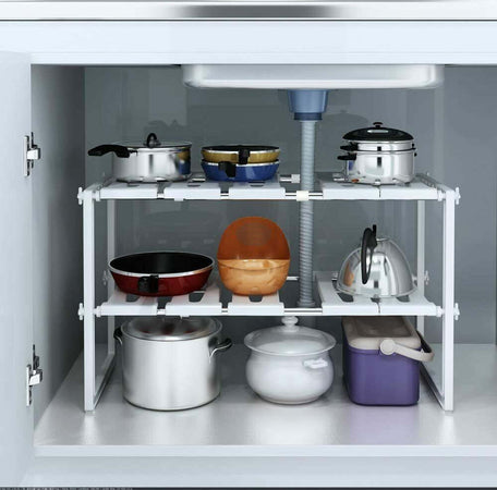 Scaffale Sotto Lavabo Cucina 2 Ripiani Salvaspazio Regolabile 38x26x50-70cm 5818 Casa, arredamento e bricolage > Arredamento > Mobili e Accessori Trade Shop italia - Napoli, Commerciovirtuoso.it
