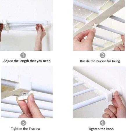 Scaffale Telescopico Per Armadio Regolabile 42cm Allungabile Da 30-40 Cm Acciaio Casa, arredamento e bricolage > Soluzioni salvaspazio > Organizer per Armadi Trade Shop italia - Napoli, Commerciovirtuoso.it