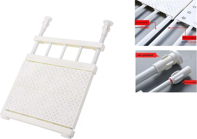 Scaffale Telescopico Per Armadio Regolabile 42cm Allungabile Da 48-80 Cm Acciaio Casa, arredamento e bricolage > Soluzioni salvaspazio > Organizer per Armadi Trade Shop italia - Napoli, Commerciovirtuoso.it
