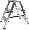 SCALA AUTOPORTANTE IN ALLUMINIO A 2 LATI E A 3 GRADINI BEAST