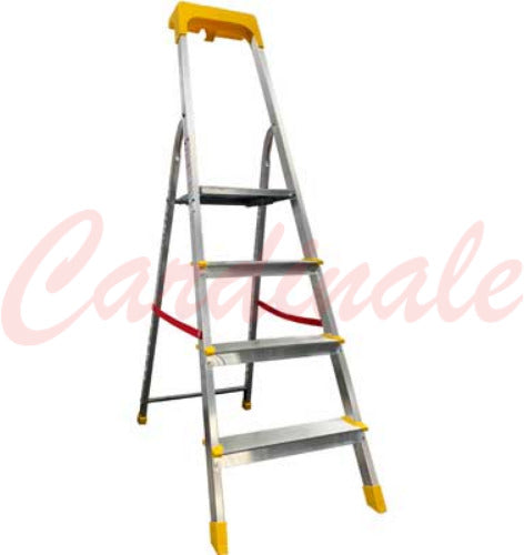 Scala domestica in alluminio professionale 150 kg 5 gradini ideal star made in italy