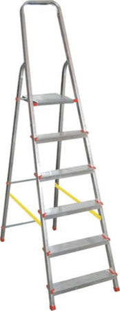 Scala domestica Stella Basic - 6 gradini - alluminio - Marchetti Fai da te/Prodotti per la costruzione/Scale/Scale multiuso Eurocartuccia - Pavullo, Commerciovirtuoso.it