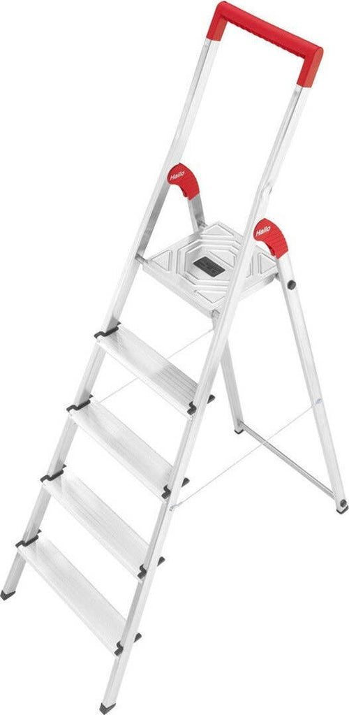 SCALA IN ALLUMINIO HAILO L50 5 GRADINI PIANO ANTISCIVOLO MULTIUSO CASA GIERRE Fai da te/Prodotti per la costruzione/Scale/Scale pieghevoli Trade Shop italia - Napoli, Commerciovirtuoso.it