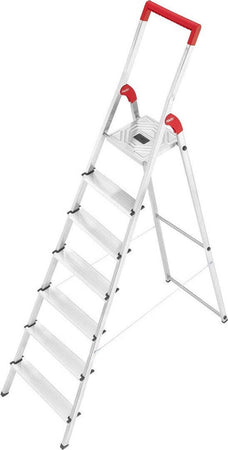 Scala In Alluminio Hailo L50 7 Gradini Piano Antiscivolo Multiuso Casa Gierre Fai da te/Prodotti per la costruzione/Scale/Scale pieghevoli Trade Shop italia - Napoli, Commerciovirtuoso.it