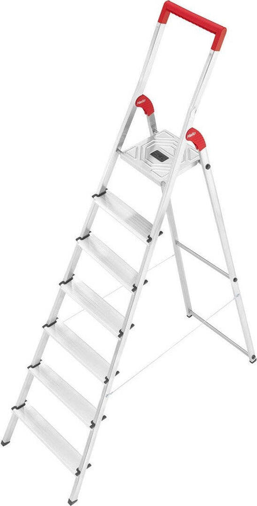 Scala In Alluminio Hailo L50 7 Gradini Piano Antiscivolo Multiuso Casa Gierre Fai da te/Prodotti per la costruzione/Scale/Scale pieghevoli Trade Shop italia - Napoli, Commerciovirtuoso.it