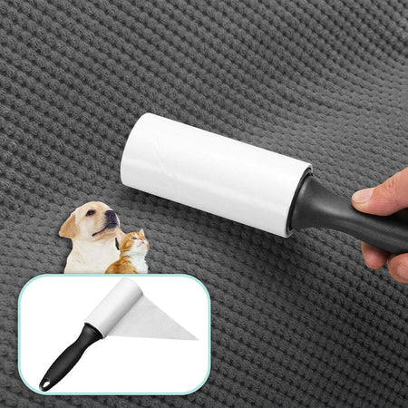Scala-per-Animali-Domestici-Grigio-3-Scalini-per-Gatti-e-Cani-Rullo-Rimuovi-Peli
