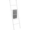 Scala decorativa in acciaio verniciato porta asciugamani da bagno h 154 cm