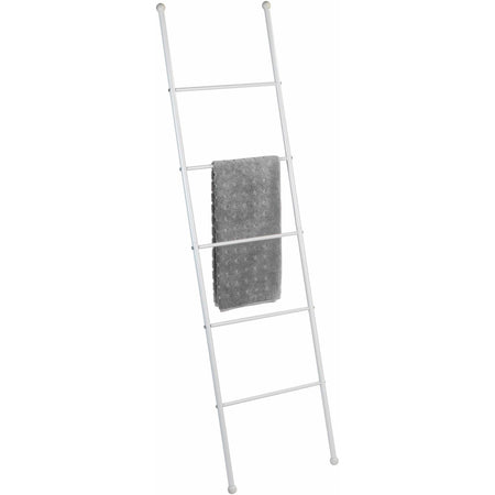 Scala decorativa in acciaio verniciato porta asciugamani da bagno h 154 cm