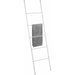 Scala decorativa in acciaio verniciato porta asciugamani da bagno h 154 cm