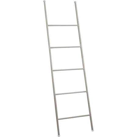 Scala decorativa in acciaio verniciato porta asciugamani da bagno h 154 cm
