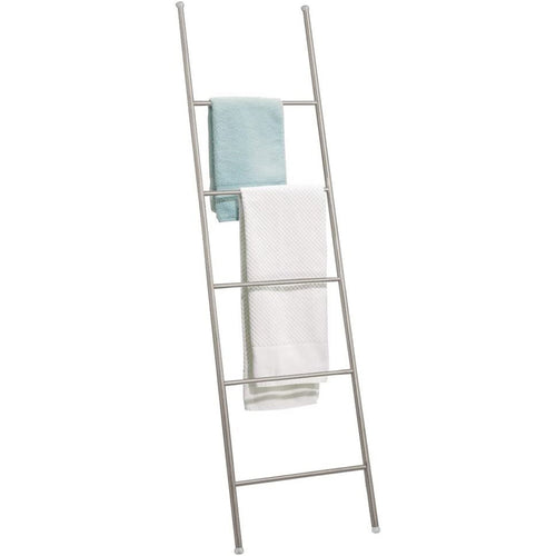 Scala decorativa in acciaio verniciato porta asciugamani da bagno h 154 cm