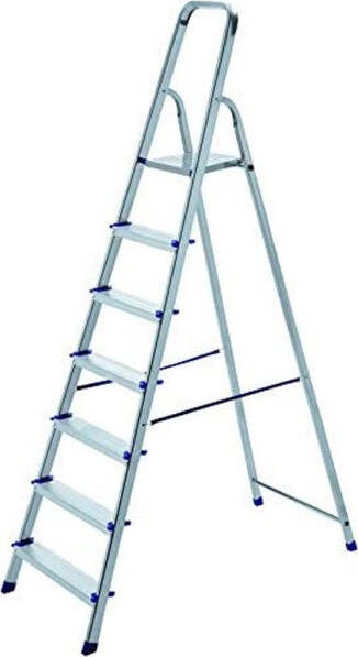 Scala-Scaletta-Pieghevole-7-Gradini-Antiscivolo-Scaletto-In-Alluminio-Max-150kg