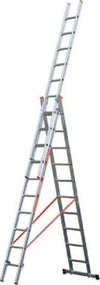 Scala Tripla Trasformabile 3 Elementi In Alluminio A Sfilo O A Cavalletto Modula Fai da te/Prodotti per la costruzione/Scale/Scale pieghevoli Trade Shop italia - Napoli, Commerciovirtuoso.it