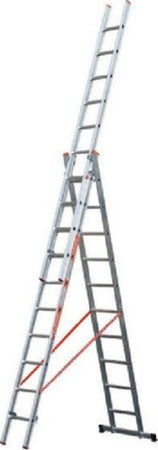 Scala Tripla Trasformabile 3 Elementi In Alluminio A Sfilo O A Cavalletto Modula Fai da te/Prodotti per la costruzione/Scale/Scale pieghevoli Trade Shop italia - Napoli, Commerciovirtuoso.it
