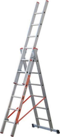 Scala Tripla Trasformabile 3 Elementi In Alluminio A Sfilo O A Cavalletto Modula Fai da te/Prodotti per la costruzione/Scale/Scale pieghevoli Trade Shop italia - Napoli, Commerciovirtuoso.it