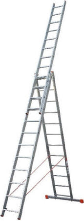 SCALA TRIPLA TRASFORMABILE 3 ELEMENTI IN ALLUMINIO A SFILO O A CAVALLETTO MODULA Fai da te/Prodotti per la costruzione/Scale/Scale pieghevoli Trade Shop italia - Napoli, Commerciovirtuoso.it
