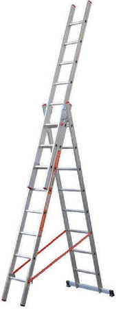 SCALA TRIPLA TRASFORMABILE 3 ELEMENTI IN ALLUMINIO A SFILO O A CAVALLETTO MODULA Fai da te/Prodotti per la costruzione/Scale/Scale pieghevoli Trade Shop italia - Napoli, Commerciovirtuoso.it