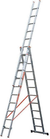 SCALA TRIPLA TRASFORMABILE 3 ELEMENTI IN ALLUMINIO A SFILO O A CAVALLETTO MODULA Fai da te/Prodotti per la costruzione/Scale/Scale pieghevoli Trade Shop italia - Napoli, Commerciovirtuoso.it