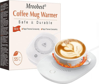 Scalda Tazza USB da caffè Bevande Piastra Riscaldante Impermeabile Temperatura costante 55 ° per Uso Domestico o in Ufficio con Interruttore Termico Smart Touch