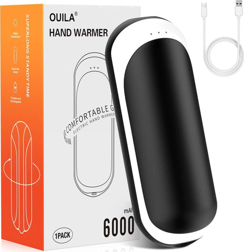 Scaldamani Ricaricabile 6000 mAh Portatile con 3 Modalità Riscaldamento a Mano Doppio Lato