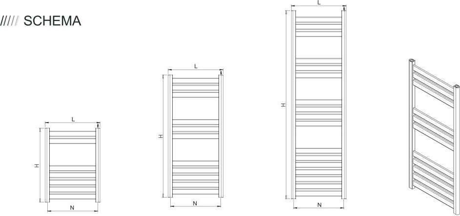Scaldasalviette-Bianco-1118x500-interasse-460-mm
