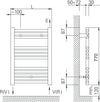 Scaldasalviette Bianco Bagno 70x50cm Termoarredo Universale Bianco Laccato Design Classico Fai da te/Prodotti per la costruzione/Riscaldamento e raffreddamento/Impianti di riscaldamento centralizzato e accessori/Radiatori Shopbagno.it - Roma, Commerciovirtuoso.it