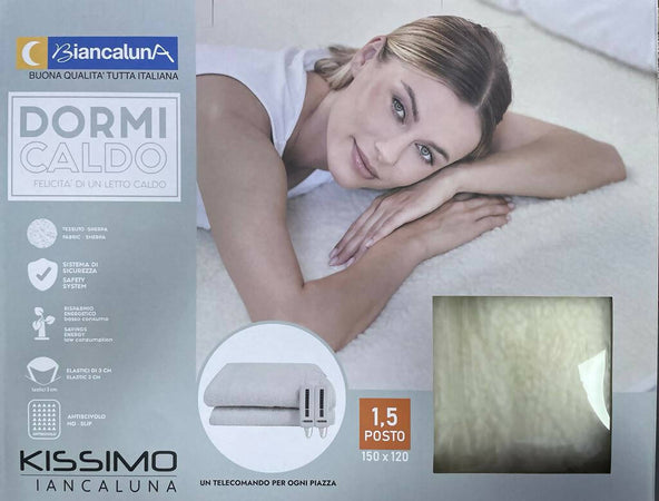Scaldasonno Dormi Caldo Biancaluna Scaldaletto Elettrico 1 Posto 1post E Mezzo 2 Posti Tessuto Sherpa Casa e cucina/Tessili per la casa/Biancheria da letto/Coperte e trapunte/Coperte elettriche Puleo Casa - Palermo, Commerciovirtuoso.it