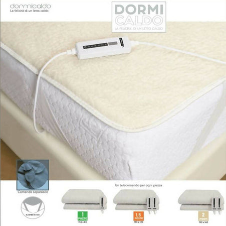 Scaldasonno Dormi Caldo Biancaluna Scaldaletto Elettrico 1 Posto 1post E Mezzo 2 Posti Tessuto Sherpa Casa e cucina/Tessili per la casa/Biancheria da letto/Coperte e trapunte/Coperte elettriche Puleo Casa - Palermo, Commerciovirtuoso.it