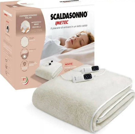 Scaldasonno Singolo o Matrimoniale Imetec Adapto Maxi Coprimaterasso 1 o 2 posti Calore Personalizzato E Ultrarapido Casa e cucina/Tessili per la casa/Biancheria da letto/Coperte e trapunte/Coperte elettriche Puleo Casa - Palermo, Commerciovirtuoso.it