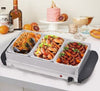 Scaldavivande Buffet Server Vassoio Riscaldante Temperatura Regolabile 3 Spazi Casa e cucina/Elettrodomestici per la cucina/Elettrodomestici speciali/Vassoi scaldavivande Trade Shop italia - Napoli, Commerciovirtuoso.it
