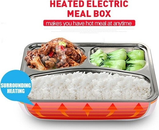 SCALDAVIVANDE ELETTRICO LUNCHBOX CONTENITORE PORTA CIBO 3 SCOMPARTI +POSATE 40W Casa e cucina/Organizzazione interni/Contenitori e barattoli da cucina/Conservazione cibi/Contenitori per trasporto cibo/Lunchbox Trade Shop italia - Napoli, Commerciovirtuoso.it