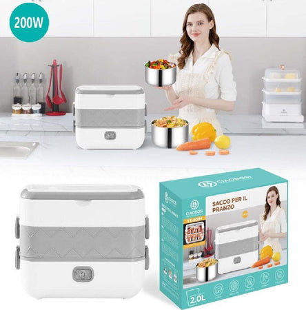 Scaldavivande Elettrico Portatile 2lt Portavivande Termico 200w Acciaio Tx-8084 Casa e cucina/Elettrodomestici per la cucina/Elettrodomestici speciali/Vassoi scaldavivande Trade Shop italia - Napoli, Commerciovirtuoso.it