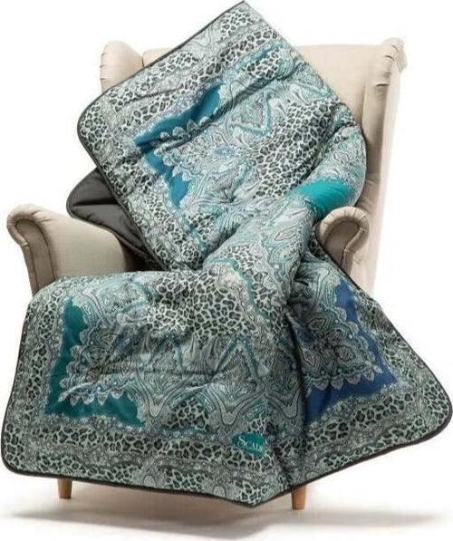 Scaldotto Caleffi Art. Leopard Colore Anice Casa e cucina/Tessili per la casa/Biancheria da letto/Coperte e trapunte/Coperte Biancheria Arredo Home - Nola, Commerciovirtuoso.it