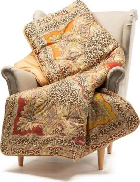 Scaldotto Caleffi Art. Leopard Colore Oro Casa e cucina/Tessili per la casa/Biancheria da letto/Coperte e trapunte/Coperte Biancheria Arredo Home - Nola, Commerciovirtuoso.it
