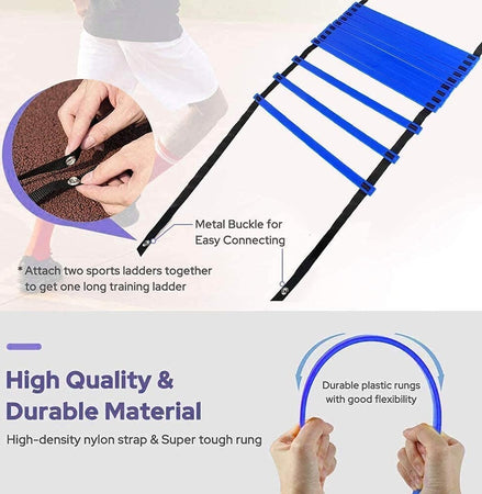 Scaletta Per Allenamento 6 Metri Agility Ladder Training Regolabile Con Custodia Sport e Tempo Libero > Calcio > Sport Trade Shop italia - Napoli, Commerciovirtuoso.it