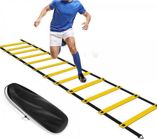 Scaletta-Per-Allenamento-6-Metri-Agility-Ladder-Training-Regolabile-Con-Custodia