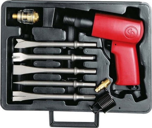 Scalpellatore-Ad-Aria-Martelletto-Pneumatico-Completo-Di-5-Scalpelli-Demolitore