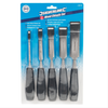 Set di scalpelli a legno con impugnatura 5 p.zi Silverline Silverline