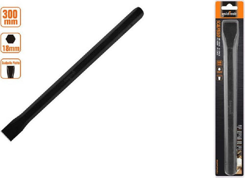 Scalpello Piatto Attacco Esagonale In Acciaio 300x18 Mm Utilizzo Su Pietra 57017 Fai da te/Utensili elettrici e a mano/Utensili a mano/Scalpelli/Scalpelli per muratura Trade Shop italia - Napoli, Commerciovirtuoso.it